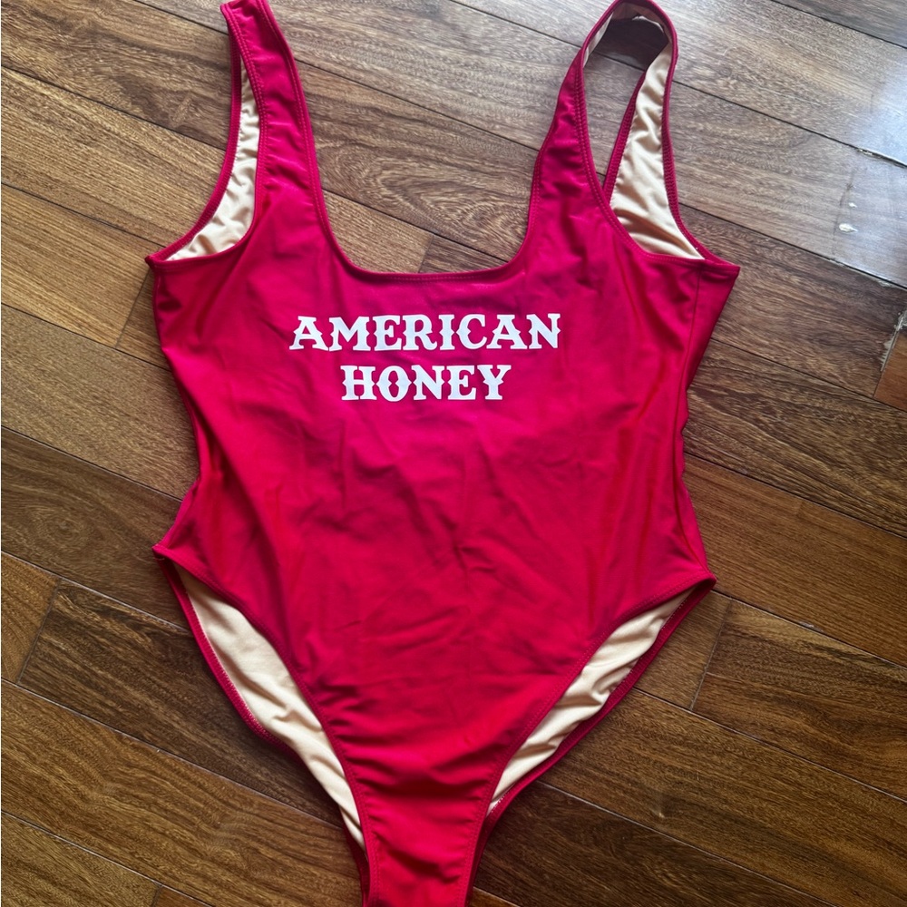 Red One Piece Swimsuit